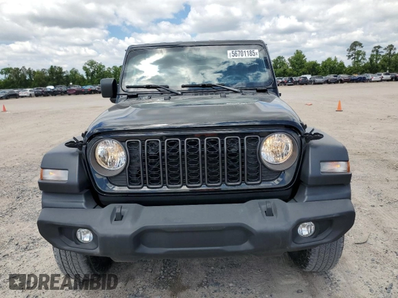 2024 Jeep Wrangler Sport S with VIN 1C4PJXDNXRW349946, listed as a Copart auction lot 56701185 with 6,310 mi miles and Salvage Title. Bid and sale history available at DreamBid. Image 5.