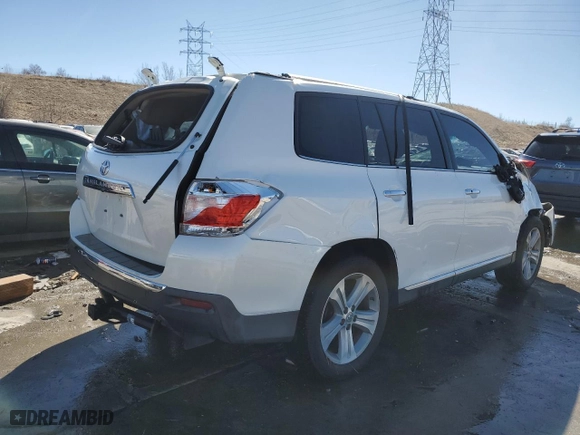 2012 Toyota Highlander Limited with VIN 5TDYK3EH5CS075615, listed as a Copart auction lot 47451915 with 155,201 mi miles and Salvage Title. Bid and sale history available at carsss.com. Image 3.