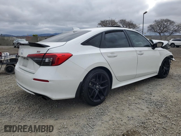 2024 Honda Civic Si with VIN 2HGFE1E52RH472071, listed as a Copart auction lot 50927025 with 19,962 mi miles and Salvage title. Bid and sale history available at DreamBid. Image 3.