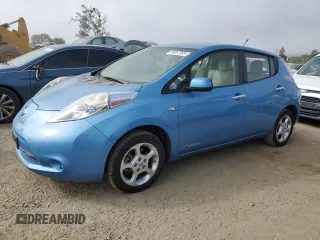 2012 Nissan LEAF SL with VIN JN1AZ0CP2CT021456, listed as a Copart auction lot 56057385 with 55,193 mi miles and Clean Title. Bid and sale history available at DreamBid. Image 1.