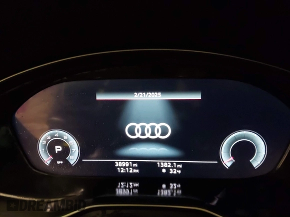 2023 Audi Q5 S line Prestige with VIN WA1FAAFY4P2063959, listed as a IAAI auction lot 41615330 with 38,991 mi miles and . Bid and sale history available at DreamBid. Image 7.