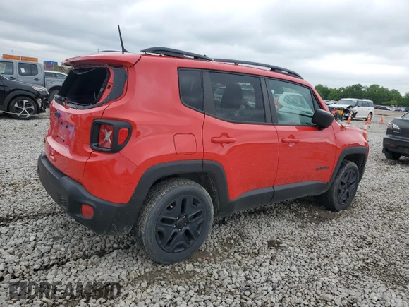 2018 Jeep Renegade Sport with VIN ZACCJBABXJPH91901, listed as a Copart auction lot 58838745 with 93,958 mi miles and Salvage title. Bid and sale history available at DreamBid. Image 3.