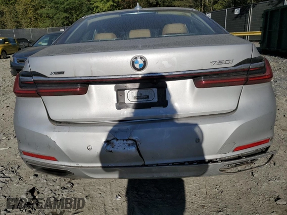 2020 BMW 7 Series 750i xDrive with VIN WBA7U2C02LCD65874, listed as a Copart auction lot 75076944 with 64,439 mi miles and Salvage Title. Bid and sale history available at carsss.com. Image 6.