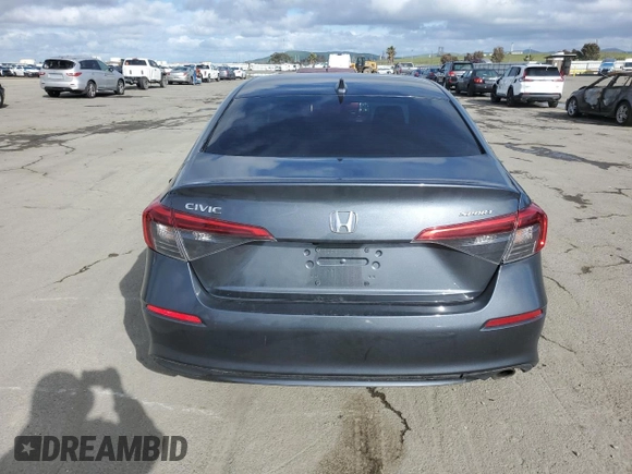 2022 Honda Civic Sedan Sport with VIN 2HGFE2F51NH583029, listed as a Copart auction lot 49650425 with 64,402 mi miles and Salvage Title. Bid and sale history available at carsss.com. Image 6.