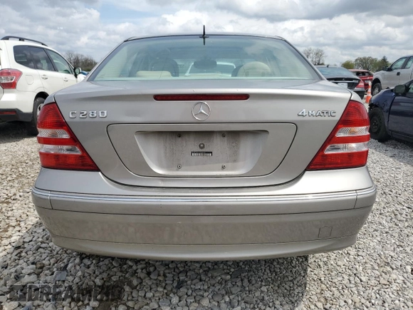 2006 Mercedes-Benz C 280 Luxury with VIN WDBRF92HX6F772006, listed as a Copart auction lot 52244315 with 153,288 mi miles and Clean Title. Bid and sale history available at DreamBid. Image 6.