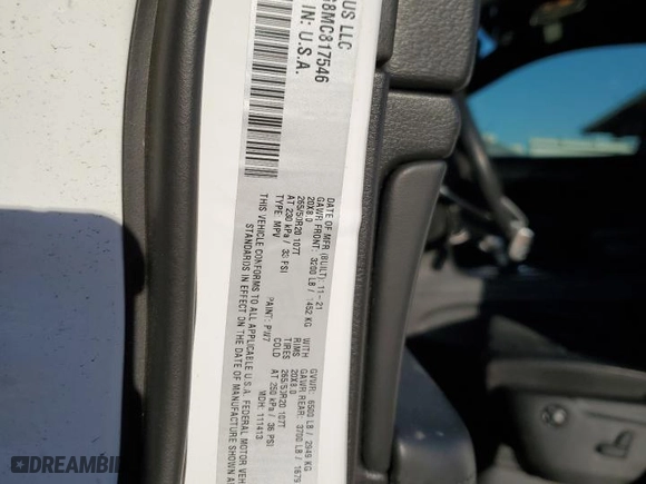 2021 Jeep Grand Cherokee Freedom with VIN 1C4RJFAG8MC817546, listed as a Copart auction lot 42810965 with 44,368 mi miles and Salvage Title. Bid and sale history available at carsss.com. Image 12.