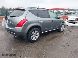 2007 Nissan Murano SL with VIN JN8AZ08W67W600701, listed as a IAAI auction lot 41859713 with 181,443 mi miles. Bid and sale history available at carsss.com. Image 4.