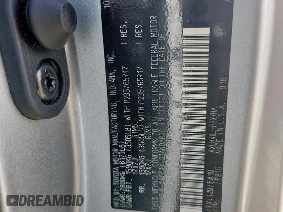 2023 Toyota Sienna XLE with VIN 5TDYRKEC2PS179981, listed as a Copart auction lot 60883685 with 33,099 mi miles and Salvage title. Bid and sale history available at DreamBid. Image 13.