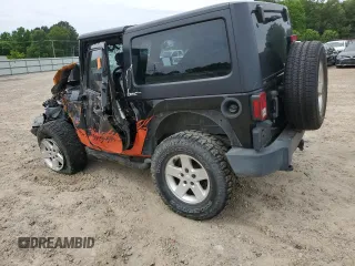 2016 Jeep Wrangler Sport with VIN 1C4AJWAG7GL297681, listed as a Copart auction lot 55926715 with 129,710 mi miles and Salvage title. Bid and sale history available at DreamBid. Image 2.