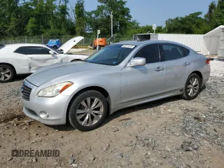 2012 Infiniti M with VIN JN1BY1AR4CM390038, listed as a Copart auction lot 60274975 with 162,853 mi miles and Salvage title. Bid and sale history available at DreamBid. Image 1.