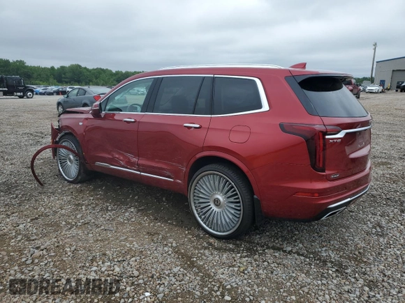 2021 Cadillac XT6 Premium Luxury with VIN 1GYKPCRSXMZ218341, listed as a Copart auction lot 56046145 with 35,270 mi miles and Salvage title. Bid and sale history available at DreamBid. Image 2.