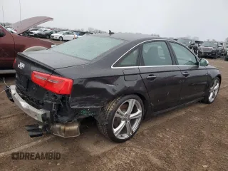 2013 Audi S6 Prestige with VIN WAUJ2AFC8DN121225, listed as a Copart auction lot 80797594 with 126,532 mi miles and Salvage Title. Bid and sale history available at carsss.com. Image 3.