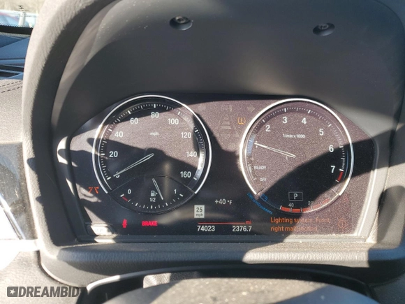 2019 BMW X2 sDrive28i with VIN WBXYJ3C53KEP76981, listed as a Copart auction lot 42219925 with 74,023 mi miles and Salvage Title. Bid and sale history available at carsss.com. Image 9.
