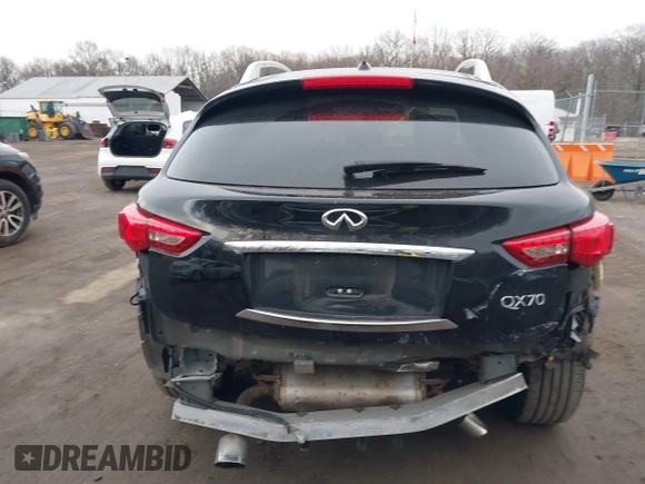 2016 Infiniti QX70 with VIN JN8CS1MWXGM752436, listed as a IAAI auction lot 41681170 with 130,208 mi miles and . Bid and sale history available at DreamBid. Image 16.