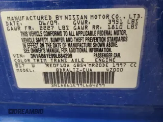2009 Nissan Sentra SR FE+ с VIN 3N1AB61E99L684299, выставлен на аукционе Copart как лот 59149085 с пробегом 58 819 миль миль и Списание • Salvage title. История ставок и продаж доступна на DreamBid. Изображение 12.