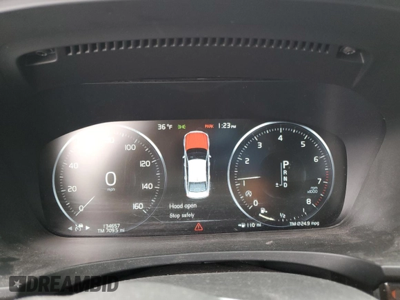 2017 Volvo S90 Momentum with VIN YV1A22MK6H1011610, listed as a Copart auction lot 45763285 with 134,657 mi miles and Salvage Title. Bid and sale history available at carsss.com. Image 9.