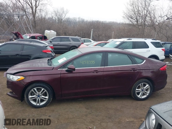 2018 Ford Fusion SE with VIN 3FA6P0H72JR202854, listed as a IAAI auction lot 41571355 with 88,182 mi miles. Bid and sale history available at carsss.com. Image 14.