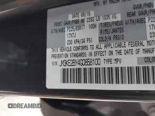 2016 Mazda CX-5 Sport with VIN JM3KE2BY4G0858100, listed as a IAAI auction lot 41368135 with 93,435 mi miles. Bid and sale history available at carsss.com. Image 9.