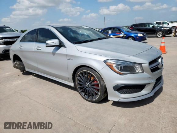 2014 Mercedes-Benz CLA 45 AMG with VIN WDDSJ5CB5EN082095, listed as a Copart auction lot 61476765 with 85,129 mi miles and Salvage title. Bid and sale history available at DreamBid. Image 4.