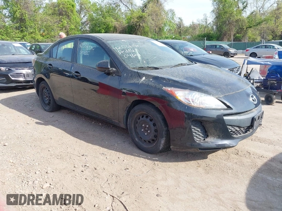 2013 Mazda 3 i SV with VIN JM1BL1TGXD1725152, listed as a IAAI auction lot 42036140 with 133,462 mi miles. Bid and sale history available at carsss.com. Image 1.