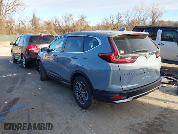 2022 Honda CR-V EX-L with VIN 5J6RT6H82NL042665, listed as a IAAI auction lot 41704595 with 43,721 mi miles and . Bid and sale history available at DreamBid. Image 3.