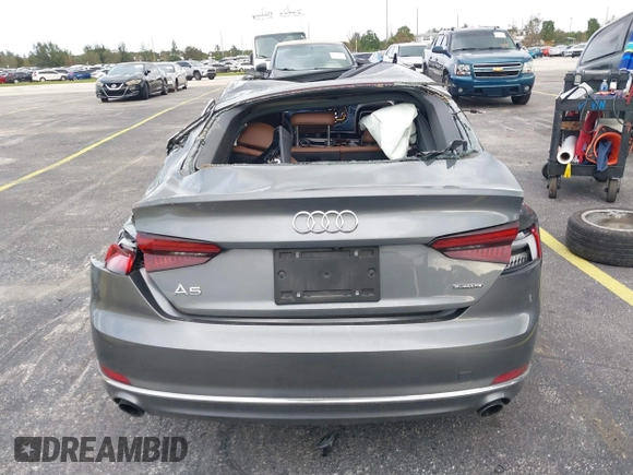 2019 Audi A5 Sportback Premium with VIN WAUANCF54KA076681, listed as a IAAI auction lot 40817960 with 1 mi miles. Bid and sale history available at carsss.com. Image 17.