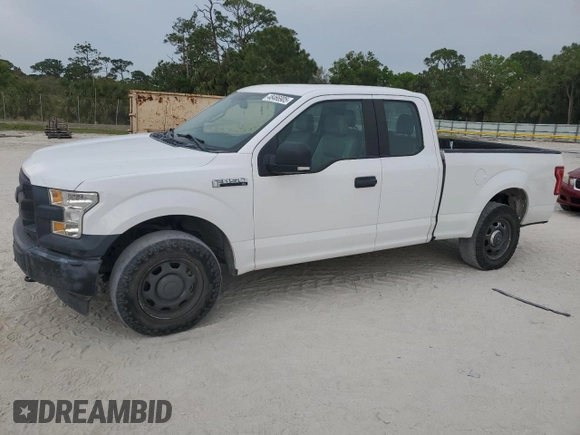 2017 Ford F-150 XL with VIN 1FTFX1EF3HKD61067, listed as a Copart auction lot 48466905 with 121,561 mi miles and Salvage Title. Bid and sale history available at carsss.com. Image 1.