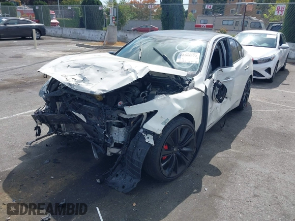 2014 Infiniti Q50 Sport with VIN JN1BV7AP5EM677112, listed as a IAAI auction lot 42108372 with 151,525 mi miles and . Bid and sale history available at DreamBid. Image 6.
