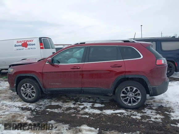 2021 Jeep Cherokee Latitude Lux with VIN 1C4PJMMX0MD175681, listed as a IAAI auction lot 41646125 with 34,024 mi miles and . Bid and sale history available at DreamBid. Image 14.