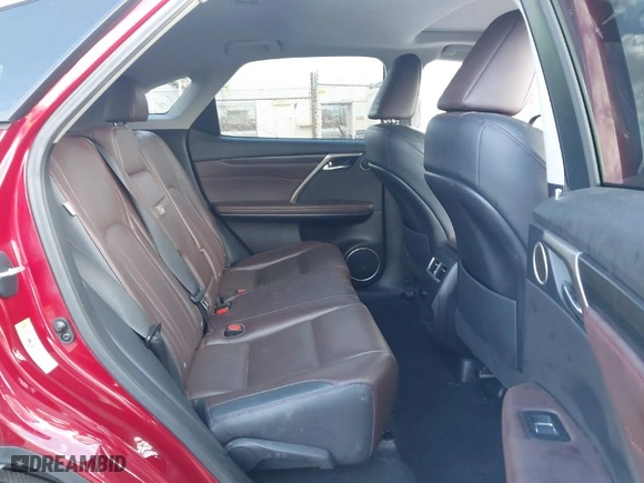 2017 Lexus RX with VIN 2T2BZMCA0HC085008, listed as a IAAI auction lot 41703178 with 53,819 mi miles. Bid and sale history available at carsss.com. Image 8.