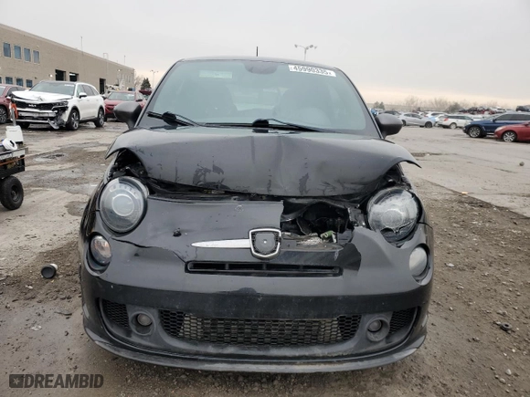 2015 FIAT 500 Abarth with VIN 3C3CFFFH8FT545214, listed as a Copart auction lot 45990335 with 65,964 mi miles and Salvage Title. Bid and sale history available at carsss.com. Image 5.
