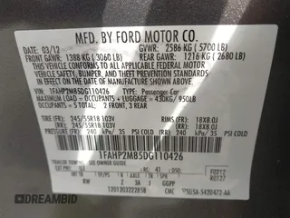 2013 Ford Police Interceptor с VIN 1FAHP2M85DG110426, выставлен на аукционе IAAI как лот 41895118 с пробегом 167 376 миль миль и . История ставок и продаж доступна на DreamBid. Изображение 9.