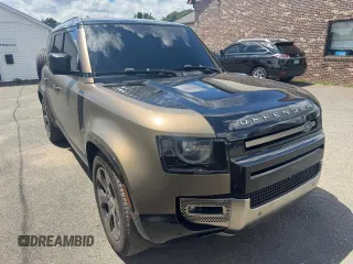 2020 Land Rover Defender X z VIN SALEXEEU1L2033276, wystawiony jako Copart lot #64449055 z przebiegiem 75 389 mil mil oraz Czysty tytuł • Clean title. Historia ofert i sprzedaży dostępna na DreamBid. Obrazek 4.