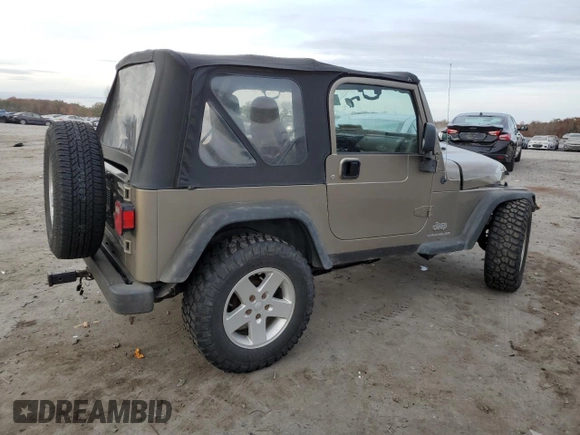 2003 Jeep Wrangler SE with VIN 1J4FA29183P324978, listed as a Copart auction lot 79172464 with Not provided miles and Salvage title. Bid and sale history available at DreamBid. Image 3.