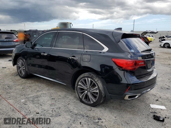 2019 Acura MDX Technology with VIN 5J8YD3H57KL012402, listed as a Copart auction lot 62819745 with 121,979 mi miles and Salvage title. Bid and sale history available at DreamBid. Image 2.