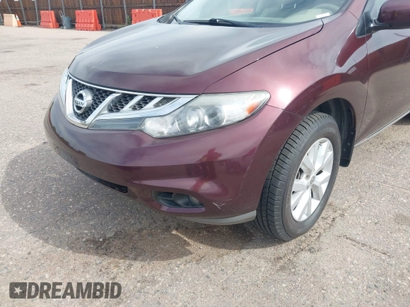 2014 Nissan Murano S with VIN JN8AZ1MW5EW529631, listed as a IAAI auction lot 42385719 with 168,182 mi miles and . Bid and sale history available at DreamBid. Image 6.