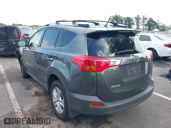 2015 Toyota RAV4 LE with VIN JTMBFREV4FD165163, listed as a IAAI auction lot 42638608 with 188,083 mi miles and . Bid and sale history available at DreamBid. Image 3.