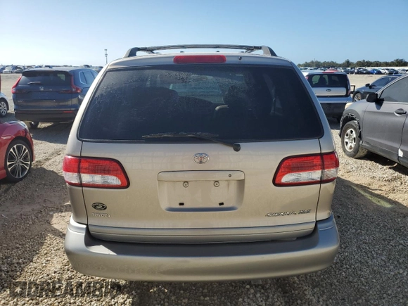 2002 Toyota Sienna LE with VIN 4T3ZF13C62U495093, listed as a Copart auction lot 73634214 with 61,290 mi miles and Salvage Title. Bid and sale history available at carsss.com. Image 6.