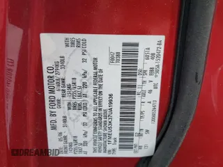 2007 Ford Explorer Sport Trac Limited z VIN 1FMEU53K37UA19936, wystawiony jako Copart lot #59254005 z przebiegiem 134 607 mil mil oraz Czysty tytuł • Clean title. Historia ofert i sprzedaży dostępna na DreamBid. Obrazek 12.
