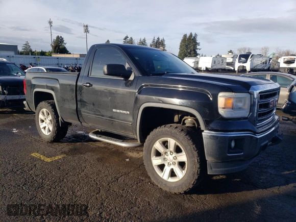 2014 GMC Sierra 1500 with VIN 1GTN1UEH7EZ171338, listed as a Copart auction lot 84943144 with 114,210 mi miles and Salvage Title. Bid and sale history available at DreamBid. Image 4.