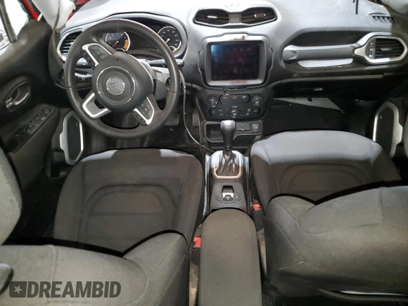 2018 Jeep Renegade Latitude with VIN ZACCJABB8JPG93233, listed as a Copart auction lot 58553795 with Not provided miles and Non repairable. Bid and sale history available at DreamBid. Image 8.