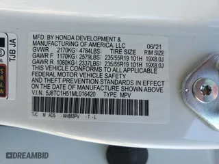 2021 Acura RDX w/Technology Package with VIN 5J8TC1H51ML016420, listed as a Copart auction lot 47013545 with 26,164 mi miles and Salvage Title. Bid and sale history available at carsss.com. Image 13.