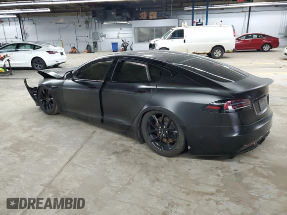 2022 Tesla Model S Plaid с VIN 5YJSA1E65NF487665, выставлен на аукционе Copart как лот 55261025 с пробегом Не указан миль и Списание • Salvage title. История ставок и продаж доступна на DreamBid. Изображение 2.
