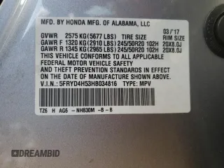 2017 Acura MDX Technology with VIN 5FRYD4H53HB034816, listed as a Copart auction lot 55026525 with 212,102 mi miles and Salvage Title. Bid and sale history available at DreamBid. Image 13.