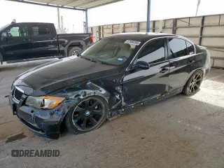 2008 BMW 3 Series 335xi with VIN WBAVD53518A009419, listed as a Copart auction lot 57586395 with 174,940 mi miles and Salvage title. Bid and sale history available at DreamBid. Image 1.