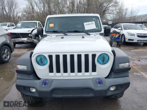 2018 Jeep Wrangler Unlimited Sport z VIN 1C4HJXDN3JW142453, wystawiony jako IAAI lot #41889589 z przebiegiem 53 693 mil mil oraz . Historia ofert i sprzedaży dostępna na DreamBid. Obrazek 12.