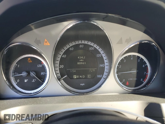 2011 Mercedes-Benz C 350 Sport with VIN WDDGF5GB3BR175803, listed as a Copart auction lot 79757684 with 80,961 mi miles and Salvage title. Bid and sale history available at DreamBid. Image 9.