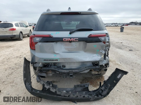 2023 GMC Acadia SLT with VIN 1GKKNMLS5PZ224938, listed as a Copart auction lot 45749275 with 9,515 mi miles and Salvage Title. Bid and sale history available at DreamBid. Image 6.