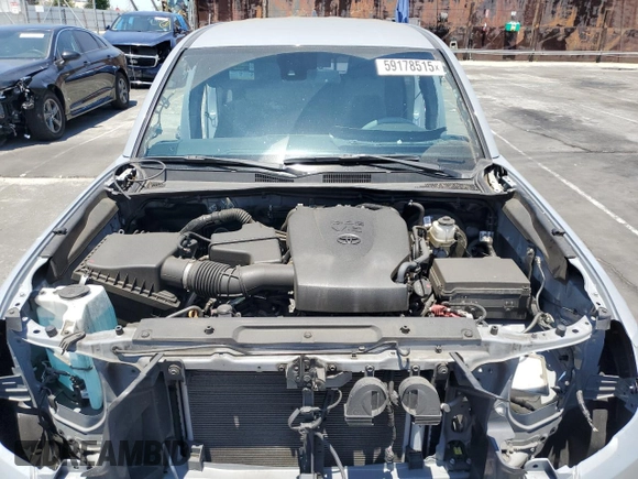 2021 Toyota Tacoma SR5 with VIN 3TMBZ5DNXMM031339, listed as a Copart auction lot 59178515 with 27,885 mi miles and Salvage title. Bid and sale history available at DreamBid. Image 11.