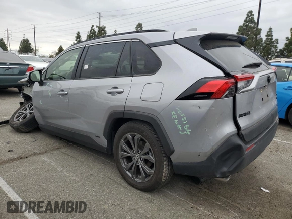 2023 Toyota RAV4 Hybrid XLE Premium with VIN JTMB6RFV4PD115993, listed as a Copart auction lot 53517605 with 19,568 mi miles and Salvage Title. Bid and sale history available at carsss.com. Image 2.